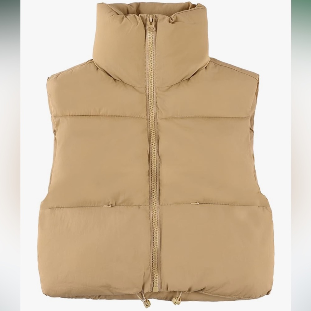Cropped Puffer Vest